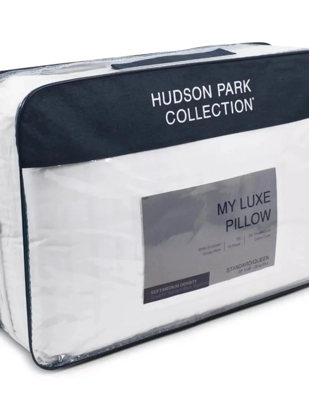 Hudson Park My Luxe Down Pillow Standard Queen Soft/Medium Allergy Friendly $525
